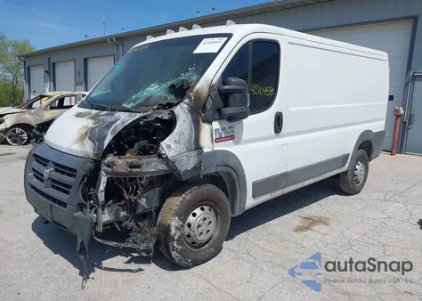 2015 Ram Promaster 1500 Low Roof z USA, uszkodzony, nr VIN 3C6TRVAGXFE507734